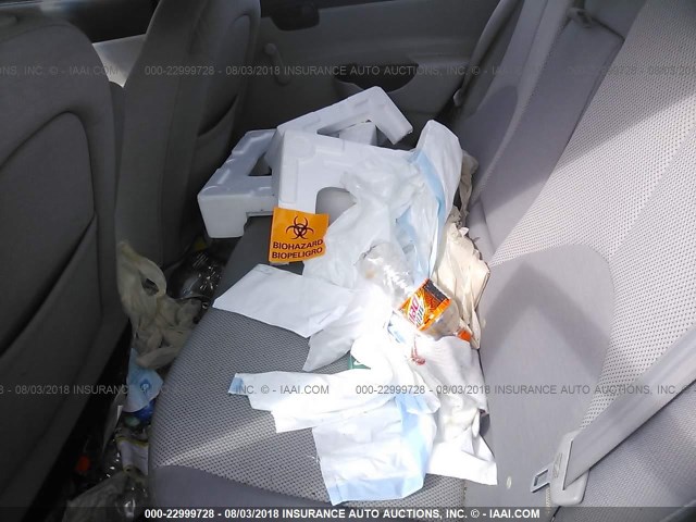 KMHCN46C58U237445 - 2008 HYUNDAI ACCENT GLS BLACK photo 8