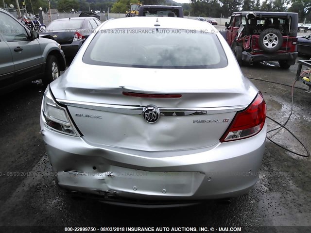 2G4GS5EVXC9213067 - 2012 BUICK REGAL PREMIUM SILVER photo 6