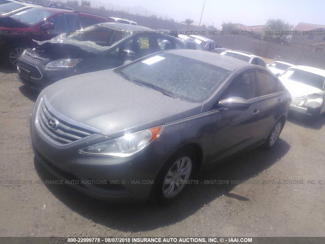 5NPEB4AC1BH088434 - 2011 HYUNDAI SONATA GLS GRAY photo 2