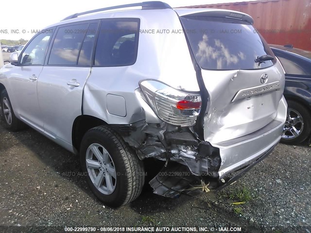 5TDKK3EH4AS023752 - 2010 TOYOTA HIGHLANDER SE SILVER photo 6