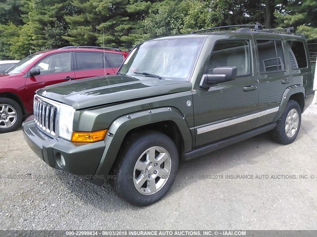 1J8HG58267C521100 - 2007 JEEP COMMANDER LIMITED GREEN photo 2