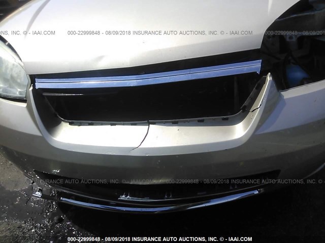 1G1ZT51816F217894 - 2006 CHEVROLET MALIBU LT GOLD photo 6