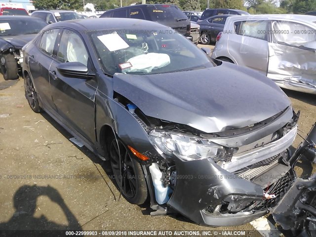 SHHFK7H43JU216768 - 2018 HONDA CIVIC SPORT GRAY photo 1