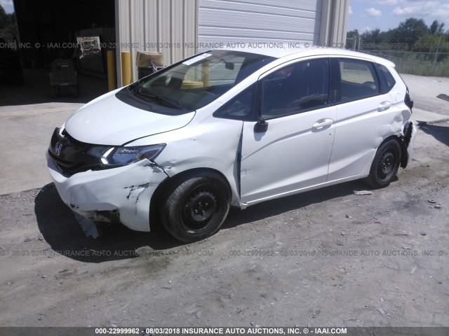 JHMGK5H56GX020064 - 2016 HONDA FIT LX WHITE photo 2