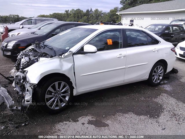 4T1BF1FK0GU580919 - 2016 TOYOTA CAMRY LE/XLE/SE/XSE WHITE photo 2