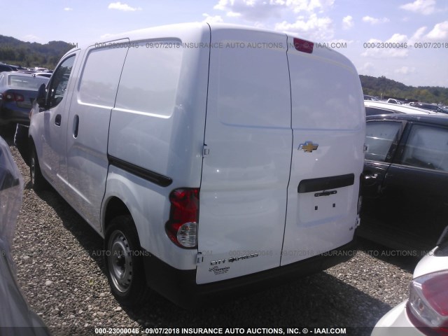 3N63M0YN0HK709126 - 2017 CHEVROLET CITY EXPRESS LS WHITE photo 3