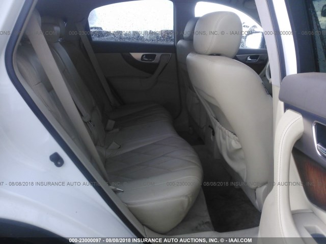 JN8AS1MW4BM141124 - 2011 INFINITI FX35 WHITE photo 8