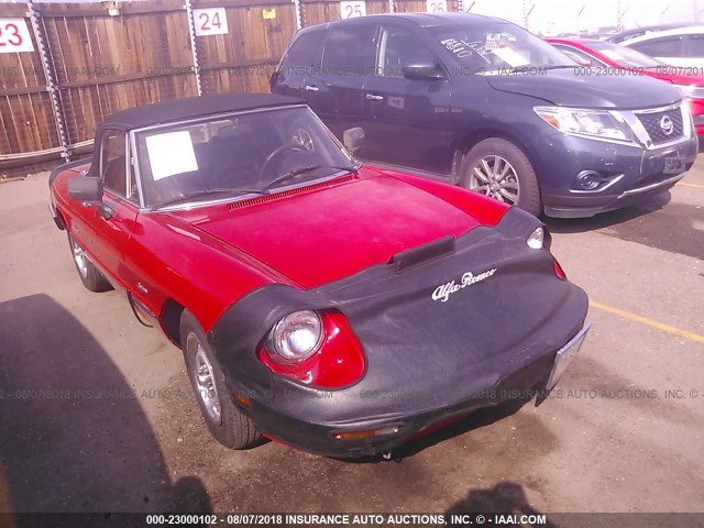 ZARBA5414G1043188 - 1986 ALFA ROMEO VELOCE 2000 SPIDER RED photo 1