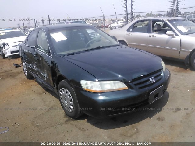 1HGCF86611A049808 - 2001 HONDA ACCORD VALUE GREEN photo 1