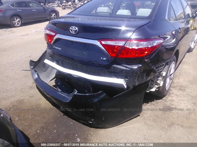 4T4BF1FK4FR478737 - 2015 TOYOTA CAMRY LE/XLE/SE/XSE BLACK photo 6