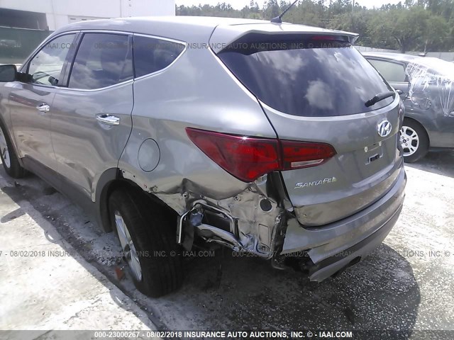 5XYZTDLB0JG545856 - 2018 HYUNDAI SANTA FE SPORT  GRAY photo 6