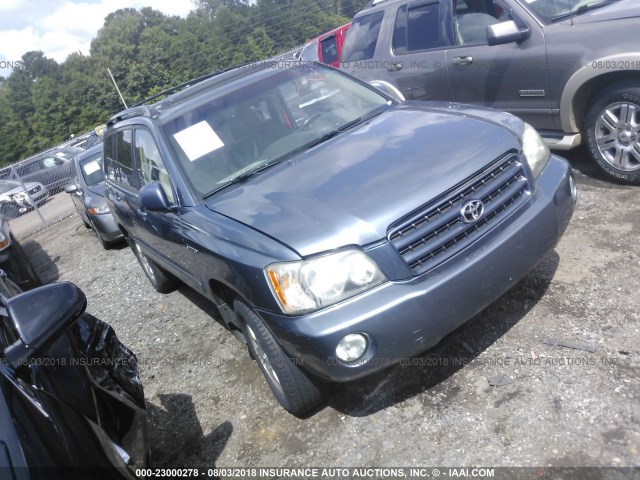 JTEGF21A830110651 - 2003 TOYOTA HIGHLANDER LIMITED BLUE photo 1