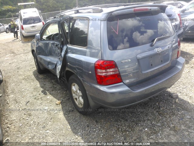 JTEGF21A830110651 - 2003 TOYOTA HIGHLANDER LIMITED BLUE photo 3