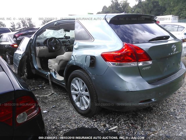 4T3ZA3BB6BU047682 - 2011 TOYOTA VENZA GREEN photo 3