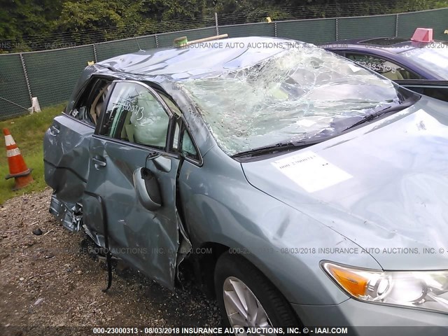 4T3ZA3BB6BU047682 - 2011 TOYOTA VENZA GREEN photo 6