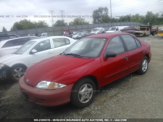 1G1JC524X27198131 - 2002 CHEVROLET CAVALIER CNG RED photo 2