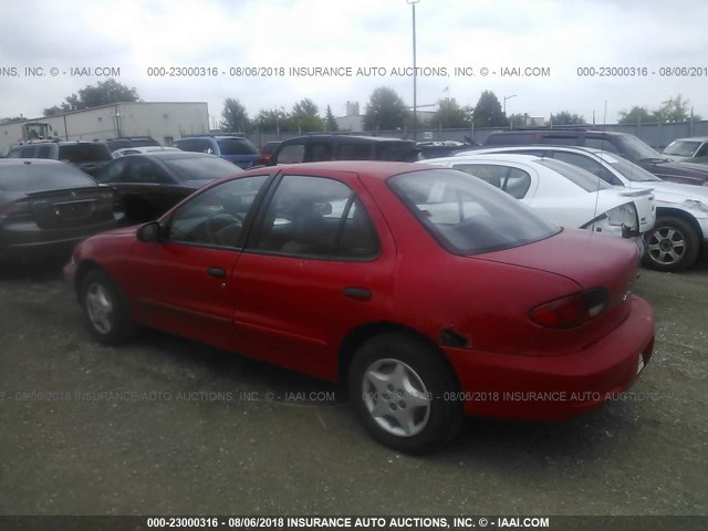 1G1JC524X27198131 - 2002 CHEVROLET CAVALIER CNG RED photo 3