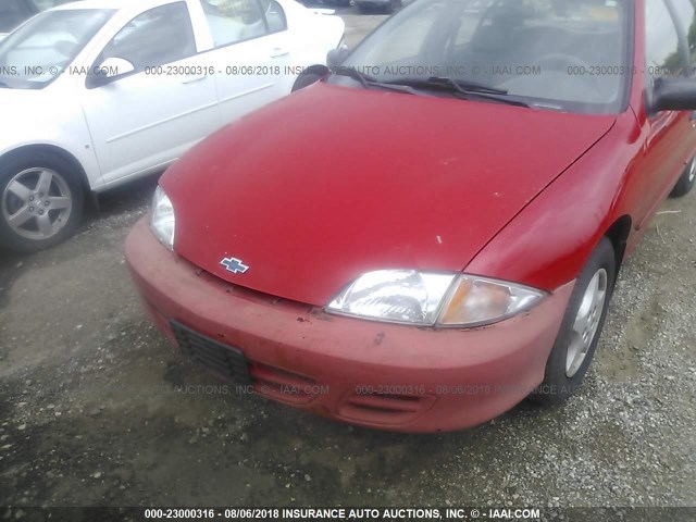 1G1JC524X27198131 - 2002 CHEVROLET CAVALIER CNG RED photo 6