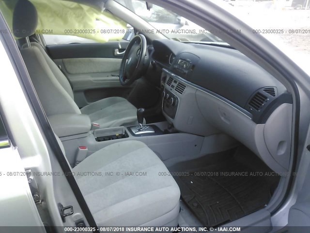 5NPEU46F37H183209 - 2007 HYUNDAI SONATA SE/LIMITED SILVER photo 5