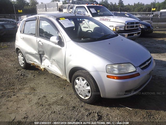 KL1TD66696B673938 - 2006 CHEVROLET AVEO LS SILVER photo 1