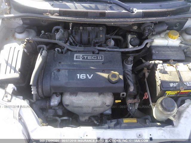 KL1TD66696B673938 - 2006 CHEVROLET AVEO LS SILVER photo 10