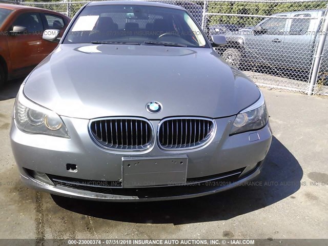 WBANV93558CZ62336 - 2008 BMW 535 XI GRAY photo 6