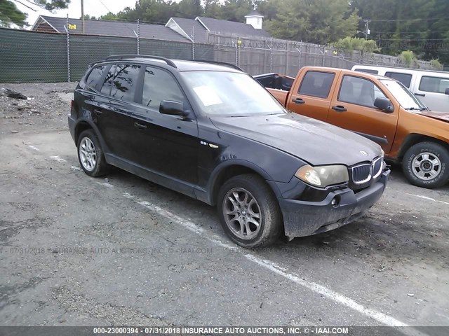 WBXPA73424WB23147 - 2004 BMW X3 2.5I BLACK photo 1