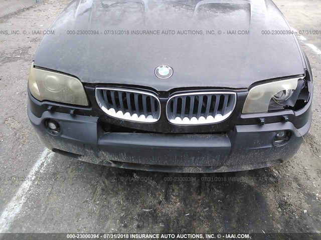 WBXPA73424WB23147 - 2004 BMW X3 2.5I BLACK photo 6
