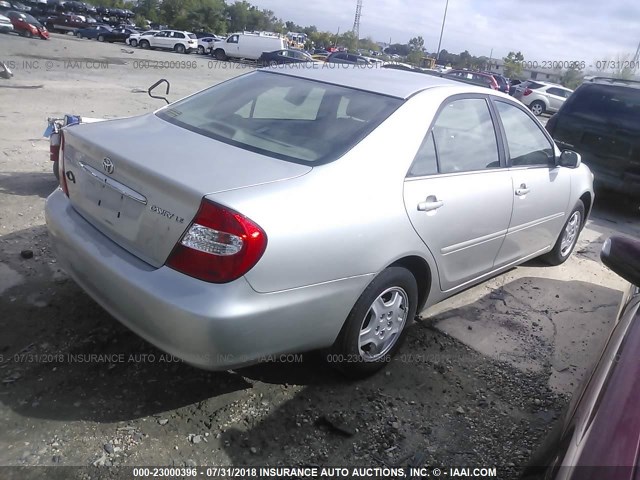 4T1BE32K43U771399 - 2003 TOYOTA CAMRY LE/XLE/SE 银色 照片 4