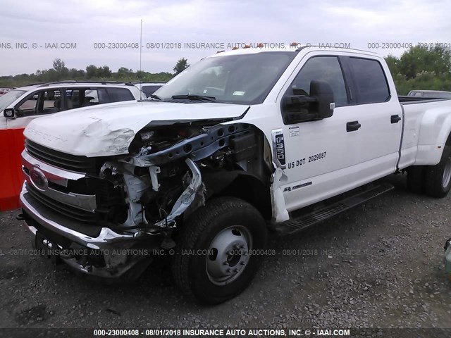 1FT8W3DT9JEB38096 - 2018 FORD F350 SUPER DUTY WHITE photo 2