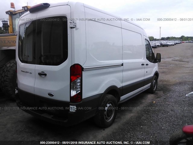 1FTYE1CM9JKA20407 - 2018 FORD TRANSIT T-150 WHITE photo 4