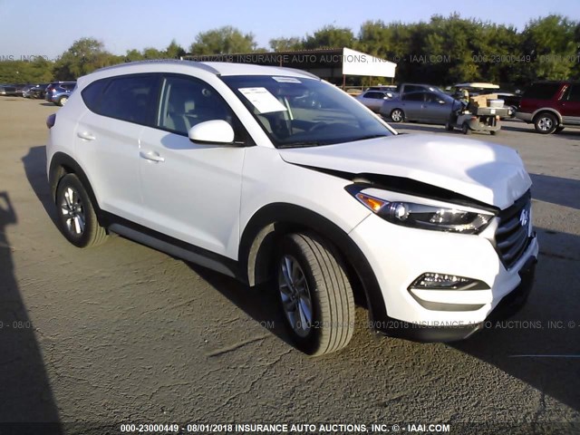 KM8J33A49JU657187 - 2018 HYUNDAI TUCSON WHITE photo 1