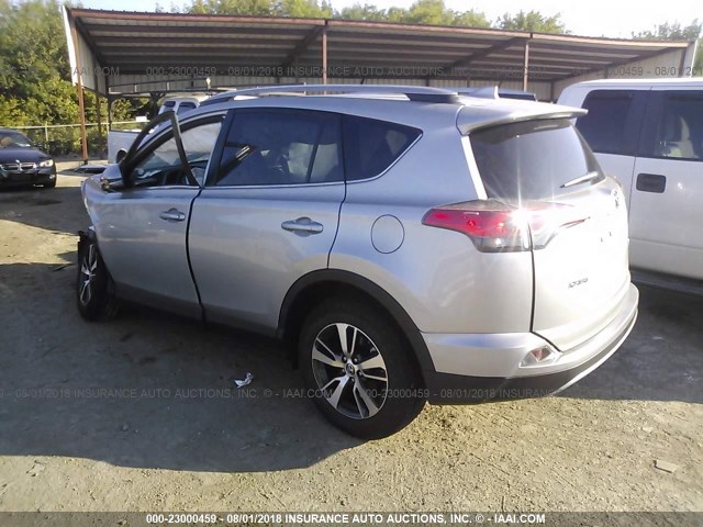 2T3WFREV6JW473772 - 2018 TOYOTA RAV4 ADVENTURE/XLE Gümüş foto 3