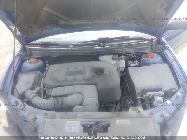 1G2ZF58B274197804 - 2007 PONTIAC G6 VALUE LEADER/BASE BLUE photo 10