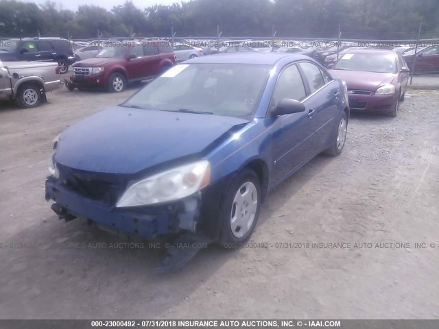 1G2ZF58B274197804 - 2007 PONTIAC G6 VALUE LEADER/BASE BLUE photo 2