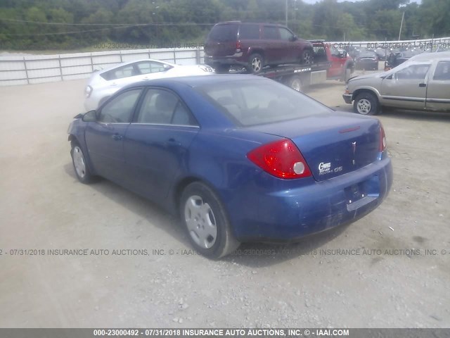 1G2ZF58B274197804 - 2007 PONTIAC G6 VALUE LEADER/BASE BLUE photo 3