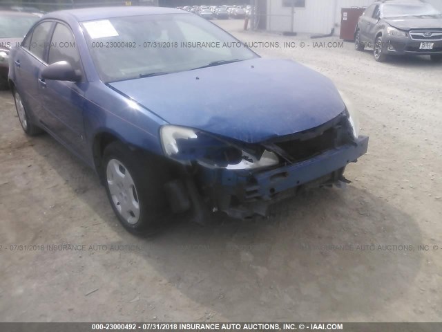 1G2ZF58B274197804 - 2007 PONTIAC G6 VALUE LEADER/BASE BLUE photo 6