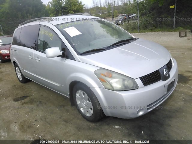 5N1BV28U55N129144 - 2005 NISSAN QUEST S/SE/SL SILVER photo 1