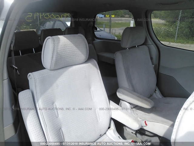 5N1BV28U55N129144 - 2005 NISSAN QUEST S/SE/SL SILVER photo 8