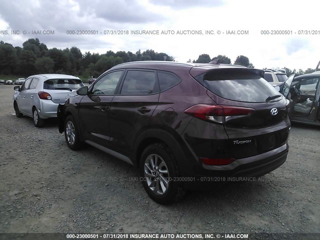 KM8J3CA48JU646908 - 2018 HYUNDAI TUCSON RED photo 3