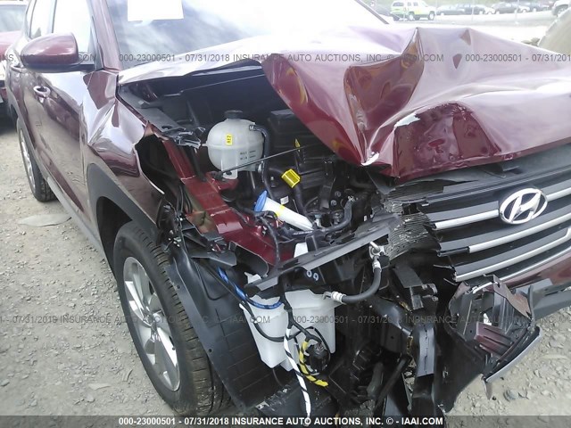 KM8J3CA48JU646908 - 2018 HYUNDAI TUCSON RED photo 6