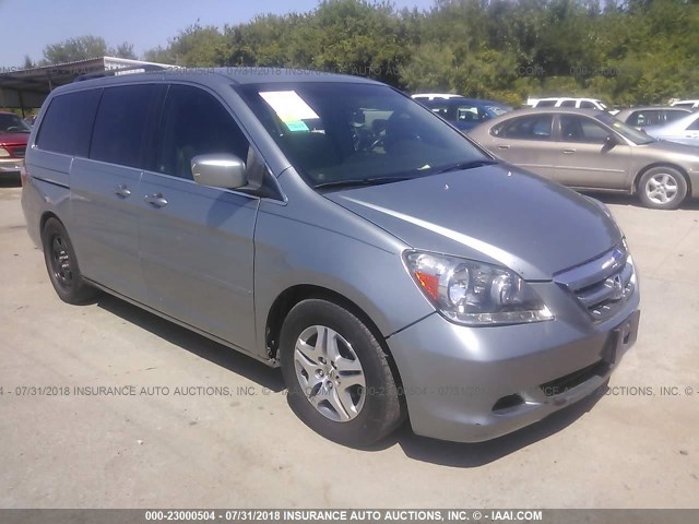 5FNRL38626B106128 - 2006 HONDA ODYSSEY EXL GRAY photo 1