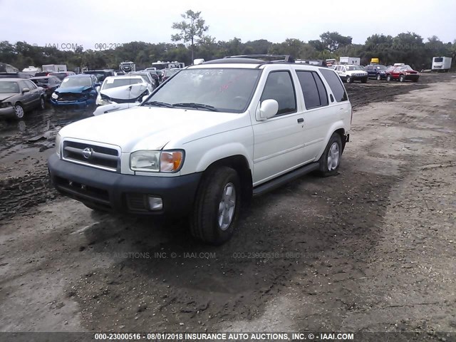 JN8DR09X31W580659 - 2001 NISSAN PATHFINDER LE/SE/XE WHITE photo 2