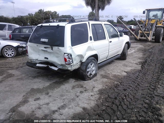 JN8DR09X31W580659 - 2001 NISSAN PATHFINDER LE/SE/XE WHITE photo 4