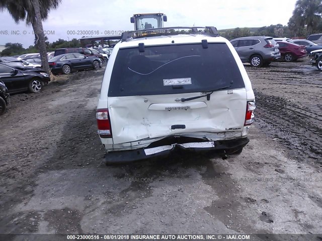 JN8DR09X31W580659 - 2001 NISSAN PATHFINDER LE/SE/XE WHITE photo 6