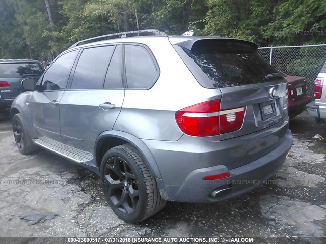 4USFE83547LY64943 - 2007 BMW X5 4.8I GRAY photo 3