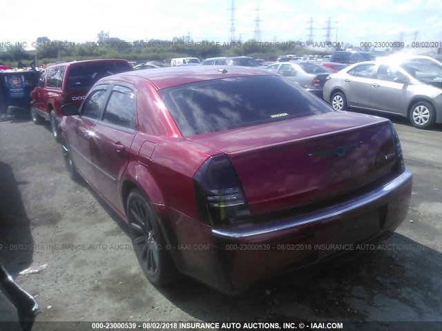 2C3LA63H27H852441 - 2007 CHRYSLER 300C RED photo 3