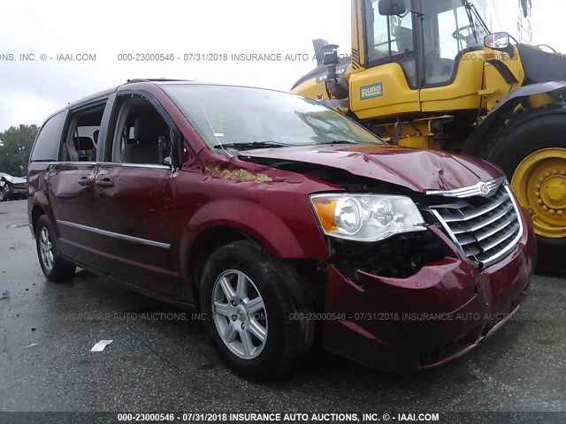 2A4RR5D15AR149647 - 2010 CHRYSLER TOWN & COUNTRY TOURING BURGUNDY photo 1