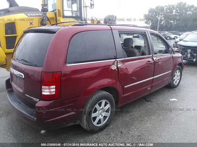 2A4RR5D15AR149647 - 2010 CHRYSLER TOWN & COUNTRY TOURING BURGUNDY photo 4