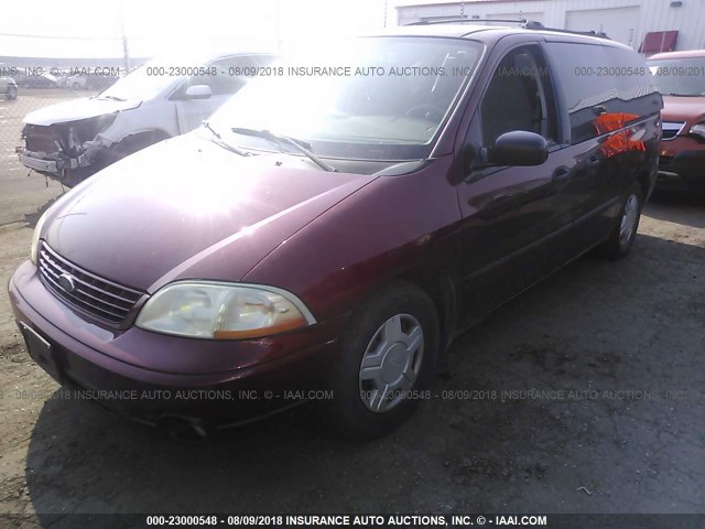 2FMZA51463BB69179 - 2003 FORD WINDSTAR LX RED photo 2